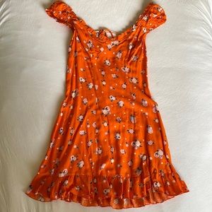 free people oranges summer dress